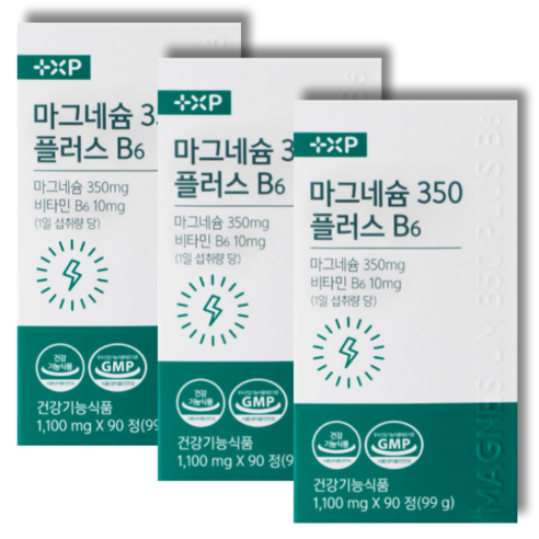 약국 비타민하우스 마그네슘 마그비 스피드 마그콤 감마 액티브 맥스 B6, 3개, 90정