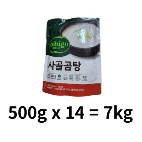 비비고 사골곰탕, 500g, 18개