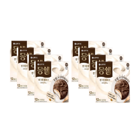 몽쉘 생크림케이크 오리지널, 408g, 8박스