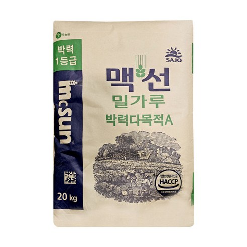 맥선 박력다목적 20kg 동아원 대용량밀가루, 1개 밀가루20kg