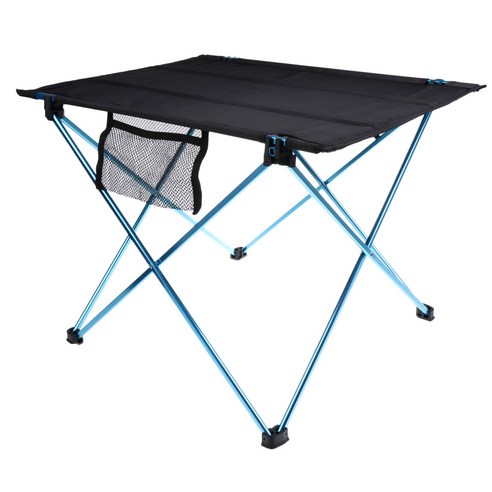 shangren 알루미늄 합금 캠핑 접이식 테이블 Tavel 피크닉 휴대용 책상, 표, 푸른