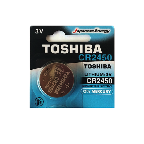 도시바 CR2450 1개 리튬전지 장난감 계산기 체중계 자동차 리모콘 전자수첩 메모리백업용 리튬배터리, 1개입
