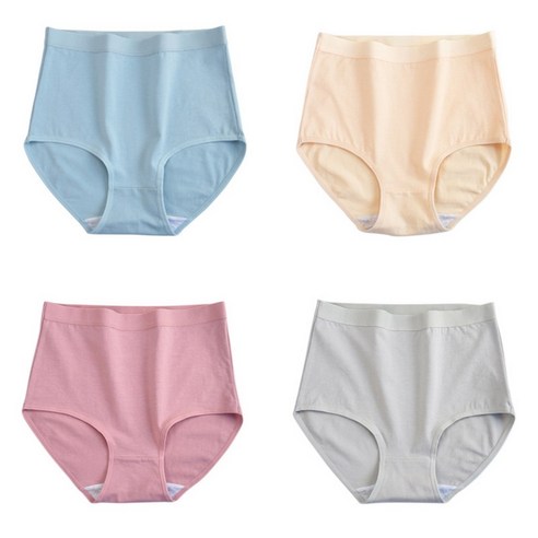면 롱 허리 삼각팬티 4p