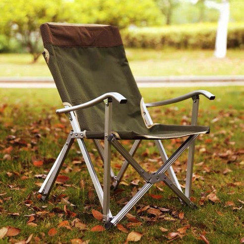 MOHEGIA 야외 접이식 의자 라운지 의자 캠핑 의자 낚시 의자 야외 의자, 녹색