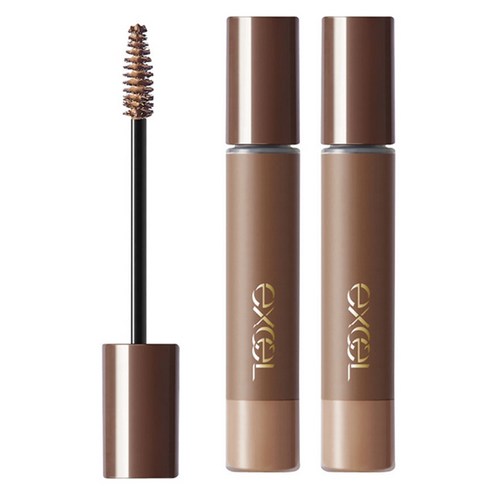 사나엑셀 컬러 온 아이브로우 마스카라 4g, 피치 브라운, 2개