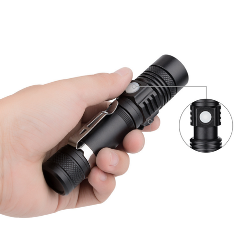 어둠을 꿰뚫는 빛, 미니 초강력 레이저 LED 손전등