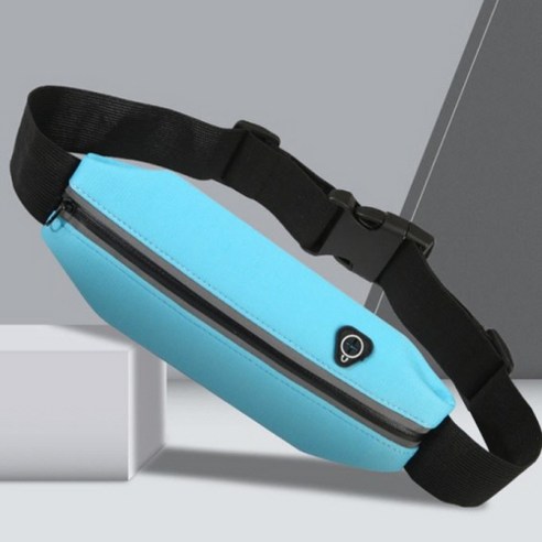 더루이오 스포츠 러닝 벨트 힙색, 블랙