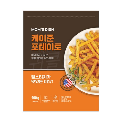 제이케이푸드 맘스디쉬 케이준 포테이토 500g (드라이) 맘스터치 양념감자 감자튀김, 500g, 1개 - 감자튀김 | 쿠팡