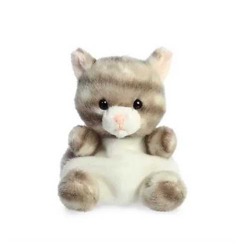 오로라월드 팜팔스 동물 인형 애착 귀여운 내손안에 미니펫, 1개, 실버고양이, 13cm