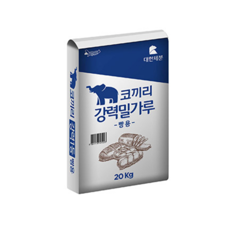 대한제분 곰표 코끼리 빵용 강력 밀가루 20kg, 2개