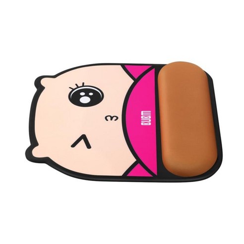 편안한 손목 마우스 패드 실리콘 미끄럼 방지 컴퓨터 마우스 패드 고양이 패턴 레드, 로즈 레드, {"사이즈":"235x235x20mm"}, {"수건소재":"실리카 젤"}