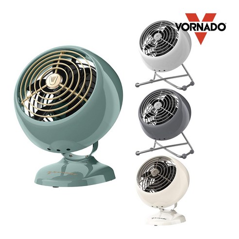 보네이도 VFAN 미니 클래식 빈티지 에어서큘레이터 / Vornado VFAN Mini Classic Air Circulator Fan, Green(클래식 베이스)