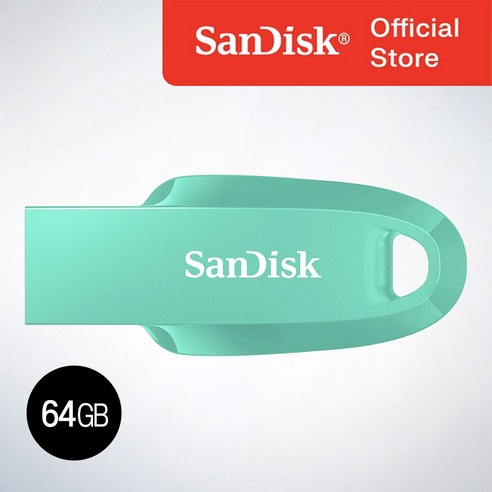 샌디스크코리아 공식인증정품 USB메모리 Ultra Curve 울트라 커브 USB 3.2 CZ550, 64GB