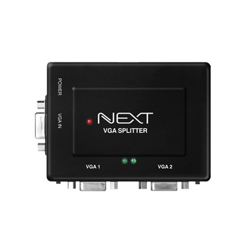 넥스트 NEXT-2502VSP 1대2 VGA 모니터분배기 화면복제, 1개