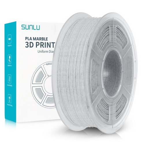 범용 3D프린터 필라멘트 마블 대리석 PLA 1kg 1.75mm SUNLU