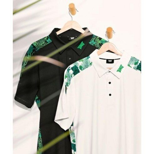 PXG 반팔 셔츠 2023 기능성 골프웨어 티셔츠, 싸이즈 화이트100