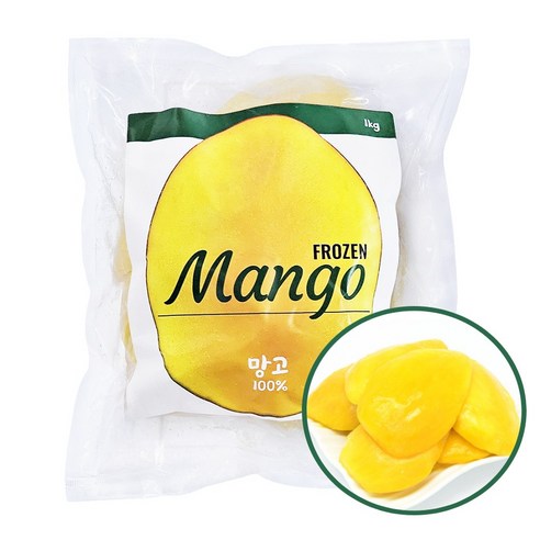 푸드라인_ 냉동 망고미트 하프컷, 1개, 1kg