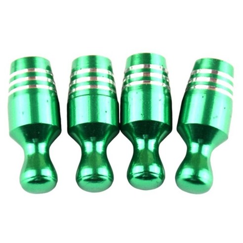 5pcs 자전거 자전거 프레스타 밸브 캡 자동차 오토바이 트럭 미국 밸브 캡, 녹색, 10mm, 알루미늄 합금