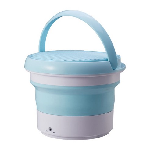  접이식 미니 세탁기 아기 속옷 Elution 반자동 가정용 소형 휴대용 7L, 7.파란 - UK