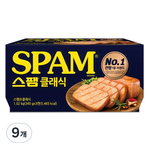 스팸 클래식, 340g, 9개