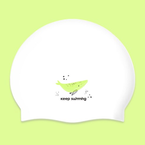 킵스위밍 실리콘수모 하늘고래, 라임고래, 1개