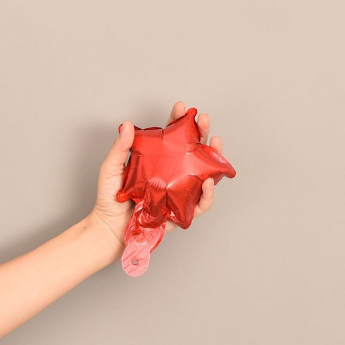 파티복닷컴 모양풍선 10개입, 14.별 레드 12.7cm