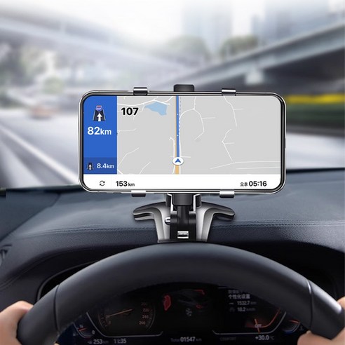 [티케이샵] 차량용 계기판 대쉬보드 핸드폰 거치대, 블랙, 1개