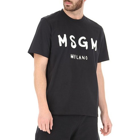 MSGM 20SS 티셔츠 2840MM97 남성 반팔티 블랙