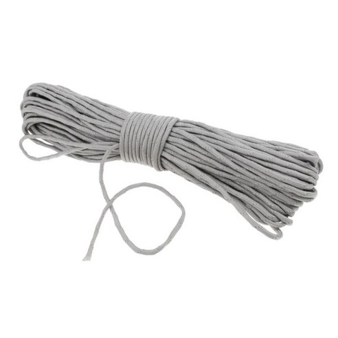 4mm 반사 가이린 텐트 로프 캠핑 코드 패러코드 9 Strand Paracord 헤비 듀티 라인 다기능 야외 포장 빨랫줄, 회색, 나일론