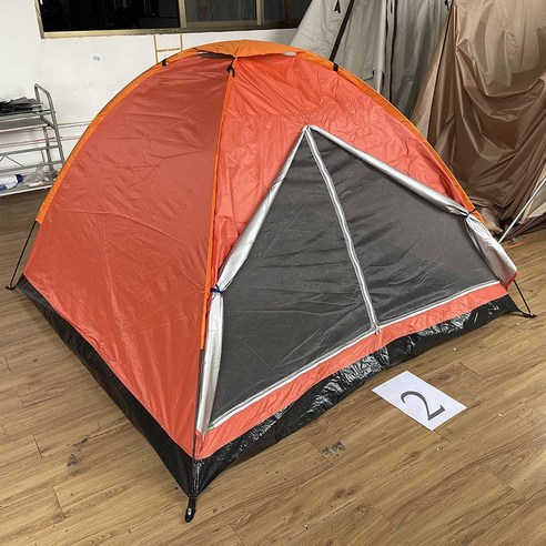더블 성인 캠핑 텐트, 휴대용 디자인, 방수 가능한 소재, 내부가 건조