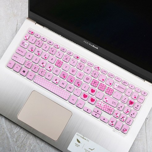 에이수스적용 FL8700F 스톤 6 키보드 팩 노트북 15에 적합합니다.6인치 PC S5300 키보드 필름, 1개, 핑크 베어