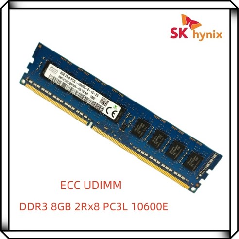   하이닉스 DDR3 8GB 10600E PC3L 1333MHz 2Rx8 순수 ECC UDIMM 워크스테이션 8G RAM 언버퍼드 서버 메모리, [01] 8GB
