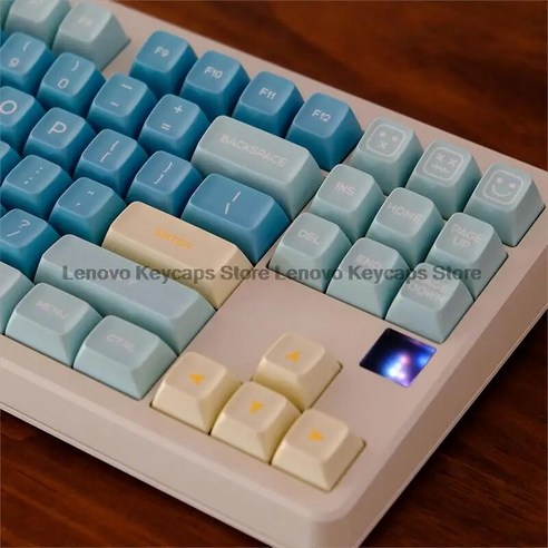 바다소금 스위치 런던포그 더블 샷 키캡 프로필 체리 기계식 키보드 바다 소금 레몬, 1.Only Keycaps