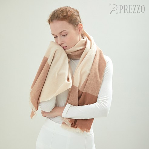 [PREZZO] 100% 캐시미어 프레조 시그니쳐 머플러
