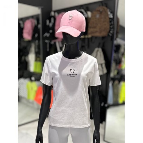 (라이프워크 여성) 솔트워싱 슬림 반팔 티셔츠 LW242TS809 00 WHITE 백화점 아울렛 (3531913)