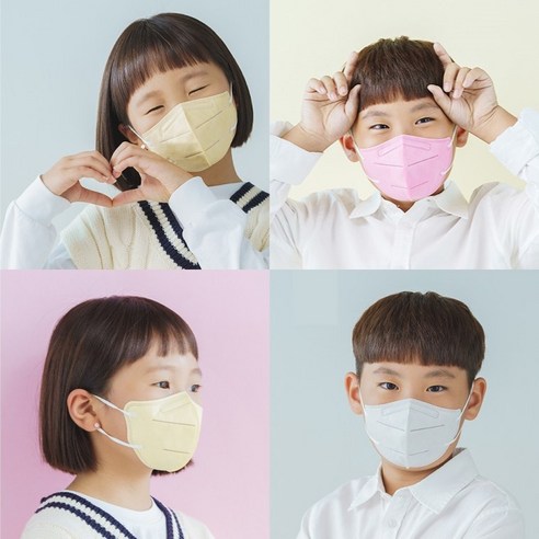 에이앤피 KF94 유아 어린이 소형 마스크 50매 100매, 베이지, 20개, 5매입