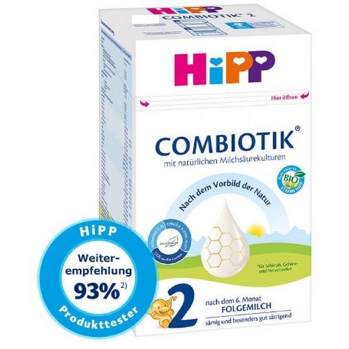 HIPP 힙분유 바이오 콤비오틱 2단계, 8통, 8개