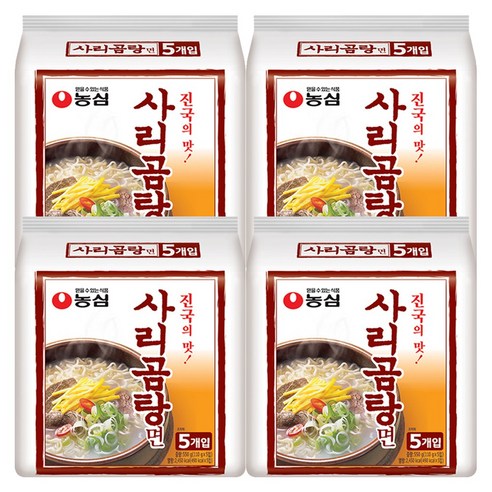 농심 사리곰탕면 110g x 20/무, 20개