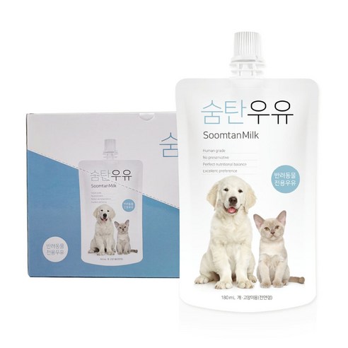 [특가행사] 숨탄우유 강아지/고양이 펫밀크 180ml x 10개, 단품