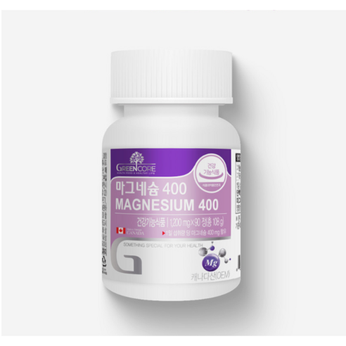 그린코어 마그네슘 1200mg 90정 피로회복 근육 건강 영양제