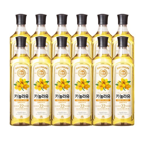 <올따옴> 해표 카놀라유 900ml 12입, 12개