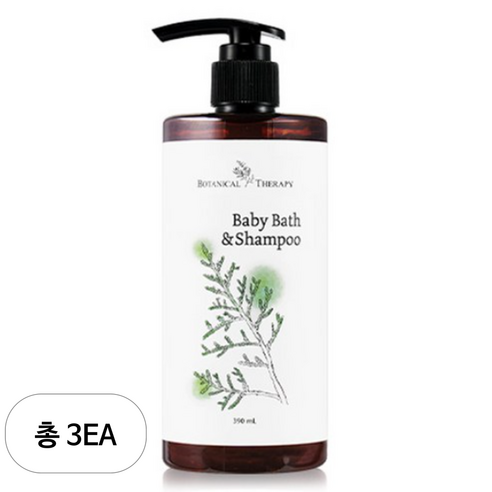 보타니컬테라피 베이비 바스앤 샴푸, 3개, 390ml