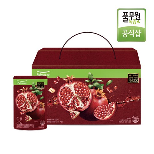 풀무원 석류가인 여왕의과일 기억력향상 개선 농축석류 100ml 30개 1BOX, 선물케이스 미추가