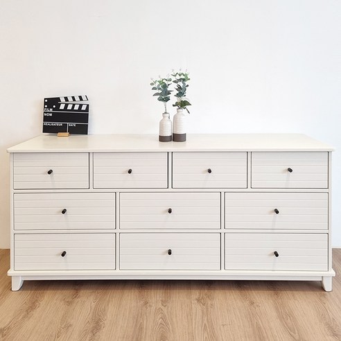 넉넉한 수납, 세련된 디자인! 한집가구 스노우 1500 와이드 10칸 원목 서랍장 완벽 분석