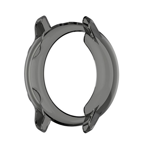 Retemporel Samsung Galaxy Watch Active 40MM TPU 용 커버 슬림 스마트 워치 범퍼 쉘 투명 블랙 보호 케이스