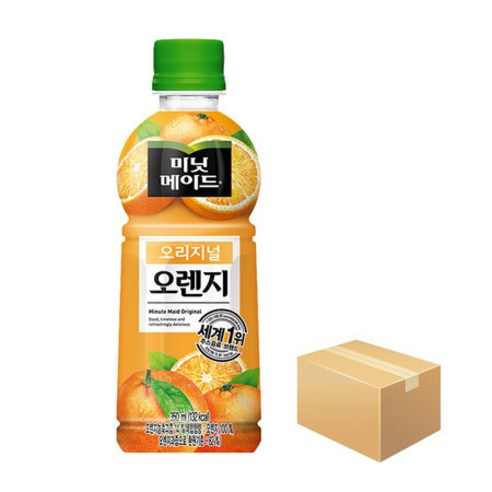 미닛메이드 오리지널 오렌지 1.5L 낱개 / 2페트, 2개