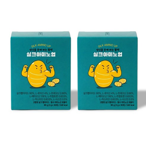 실크아미노산 실크아미노업 실크 파우더 단백질 영양제 필수아미노산 로이신 류신, 2박스