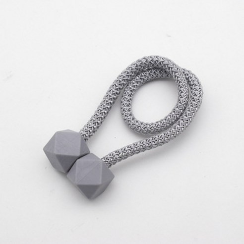 2pcs gray magnetic curtain clip home decoration buckle