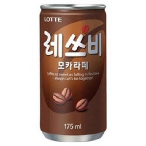 레쓰비 모카라떼, 175ml, 34개