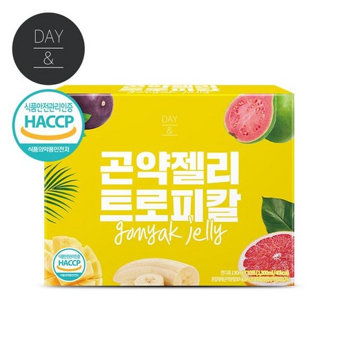 [참앤들황토농원]데이앤 트로피칼 곤약젤리 10포 1박스, 단품